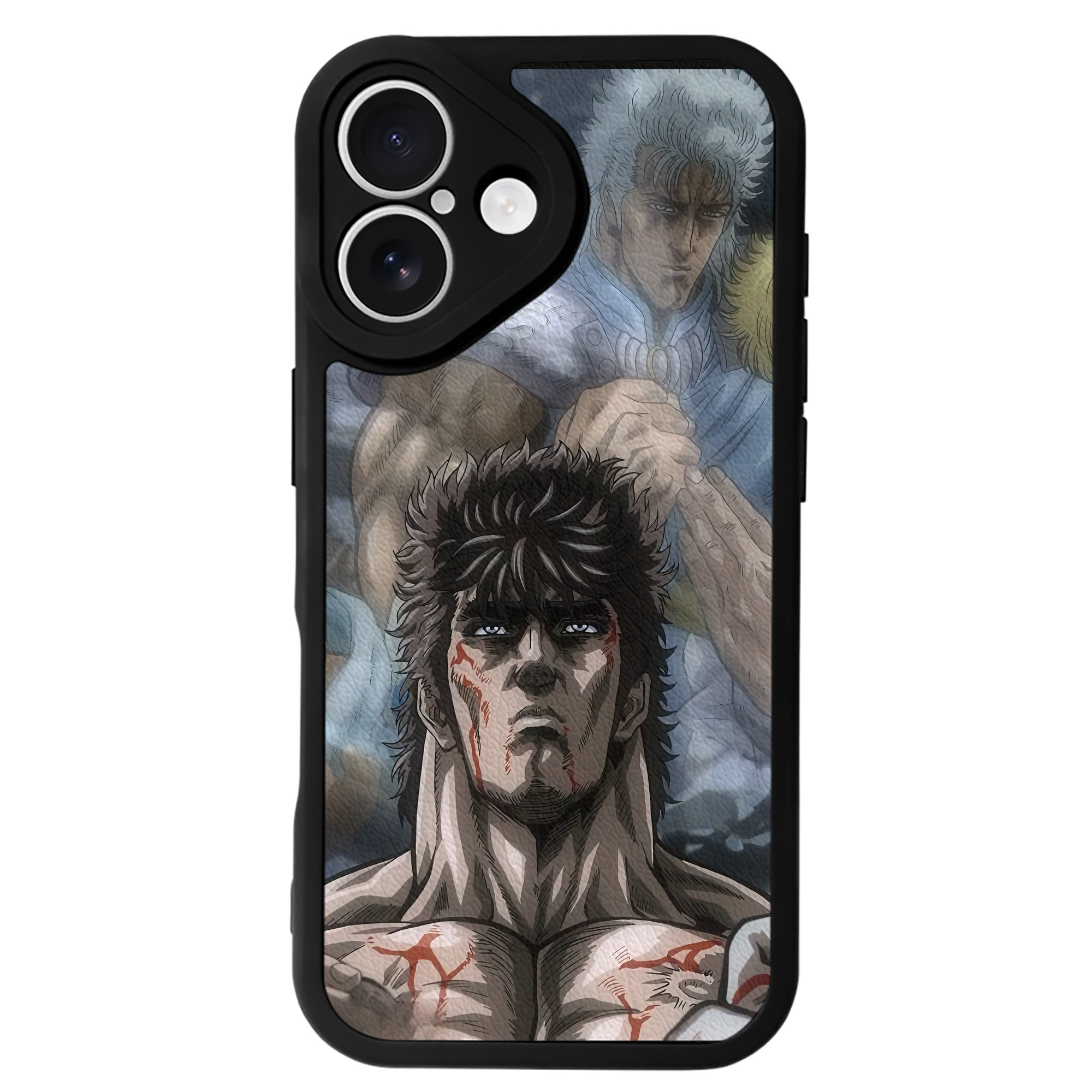 （画像用） 北斗の拳 Fist of the North Star 【iPhone 16シリーズ対応】シリコンスマホケース（レザー調） 材質：シリコン